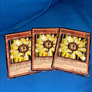 Yugioh Card Shogi Lance Earth Type Monster 1st Edition 1996 NWOTS Three In Stock